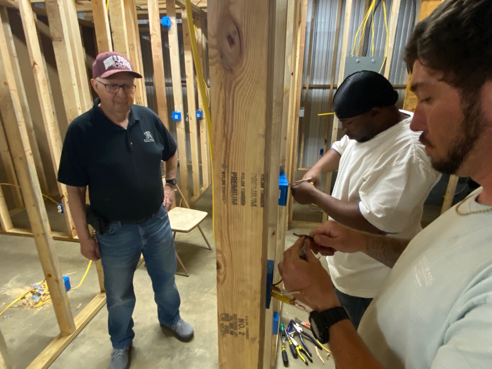 3 people wiring